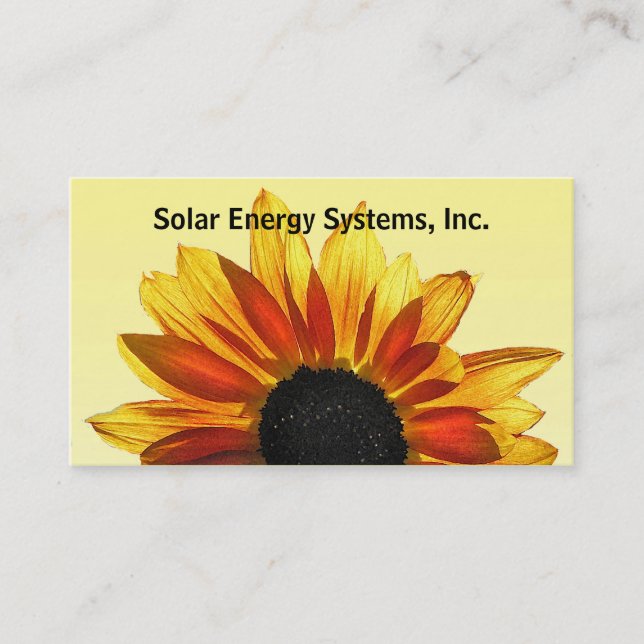 Solar Energy Business Card (Front)