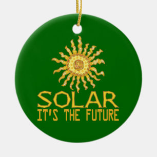 Solar Energy Ceramic Tree Decoration