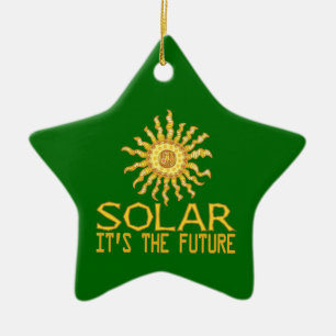 Solar Energy Ceramic Tree Decoration
