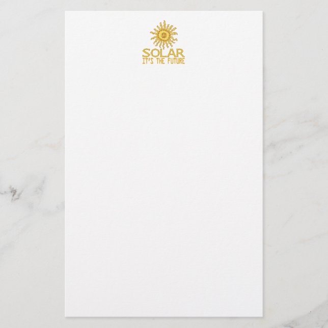 Solar Energy Future Stationery (Front)