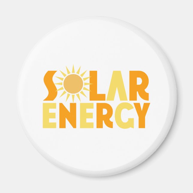 Solar Energy Gift T-shirt Magnet (Front)