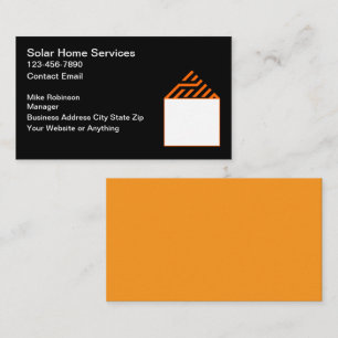 Solar Energy Home Services  Business Card