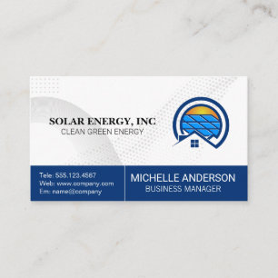 Solar Energy Industry   Modern Technology Business Card