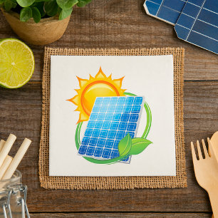Solar Energy Power Paper Napkins