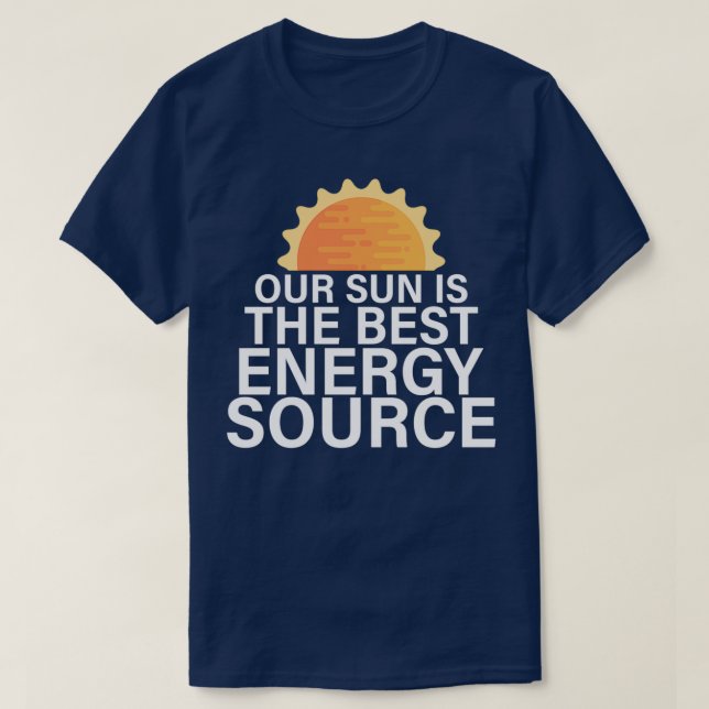 Solar Energy Save The Planet T-Shirt (Design Front)