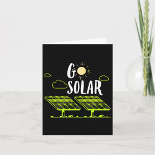 Solar Energy Solar Panels Go Solar Funny Solar Pow Card