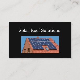 Solar Energy Solutions Double Side Business Cards