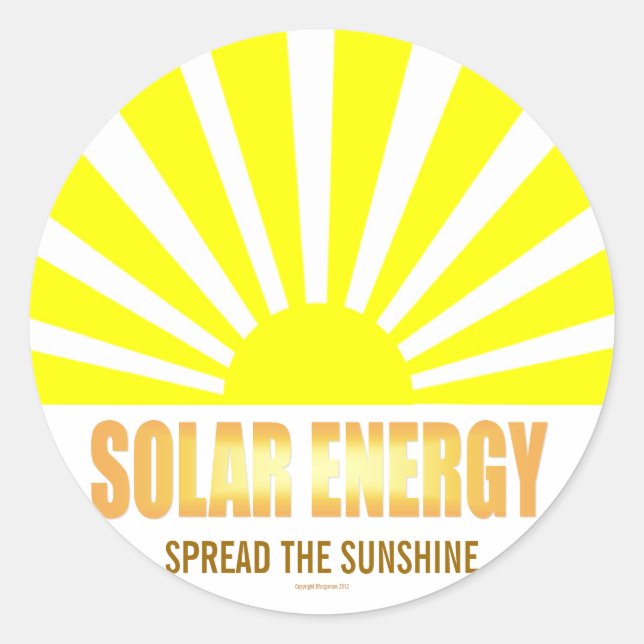 Solar Energy Spread the Sunshine Sticker (Front)