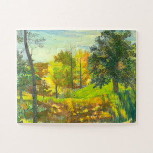 Solar fall  painting watercolor jigsaw puzzle