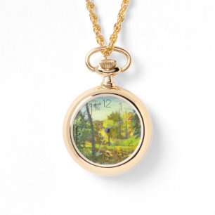 Solar fall  painting watercolor watch