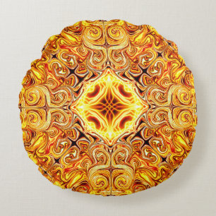 Solar Fire Round Cushion