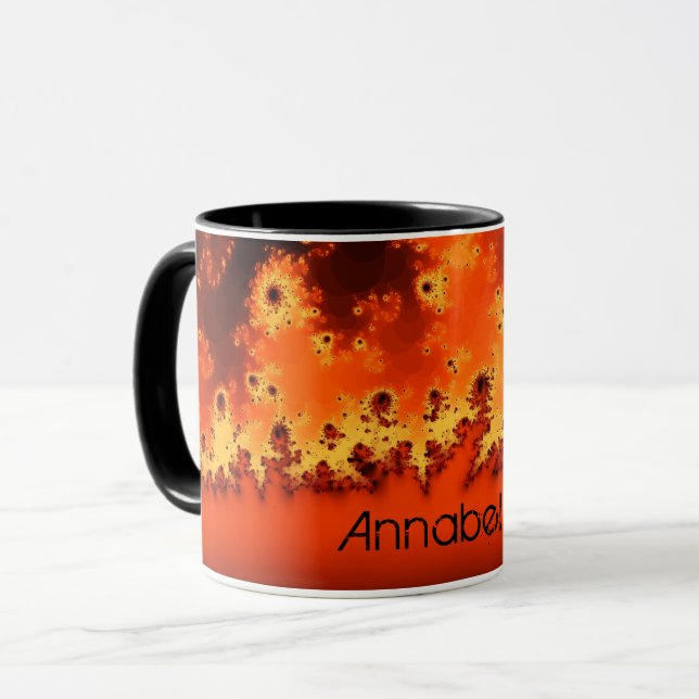 Solar Flare Fractal Mug (Front Left)