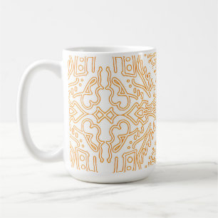 Solar Flare Gold Damask Phone / iPad case Coffee Mug