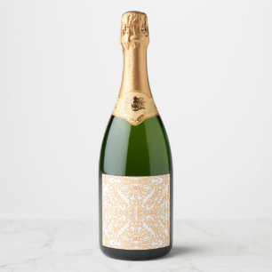 Solar Flare Gold Damask Phone / iPad case Sparkling Wine Label
