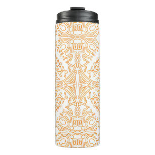 Solar Flare Gold Damask Phone / iPad case Thermal Tumbler
