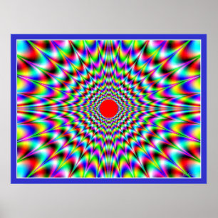 Solar Flare Optical Illusion Poster
