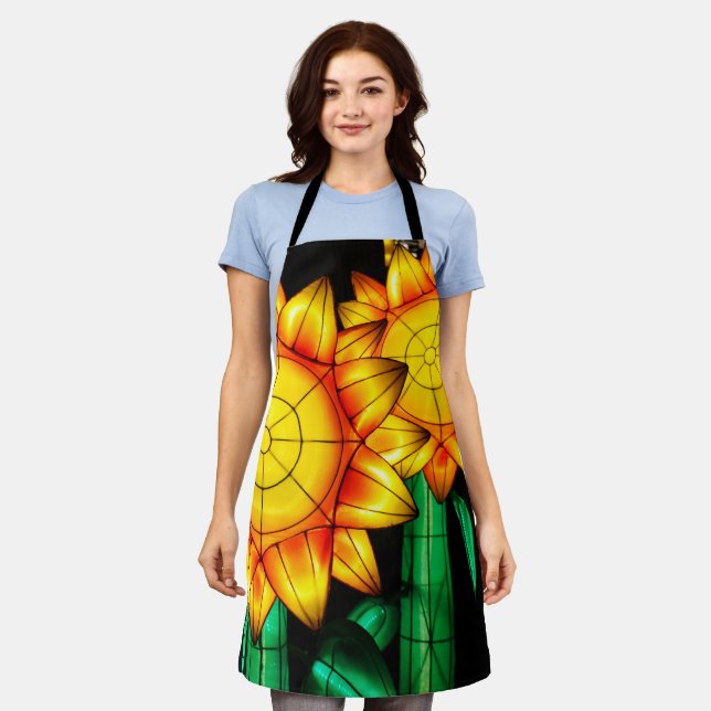 Solar Flare Sunflowers  Apron (Worn)