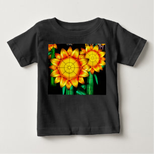 Solar Flare Sunflowers Baby T-Shirt
