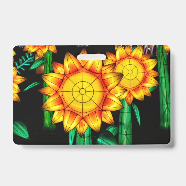 Solar Flare Sunflowers  ID Badge (Front)