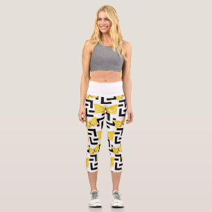 Solar Flower Capri Leggings