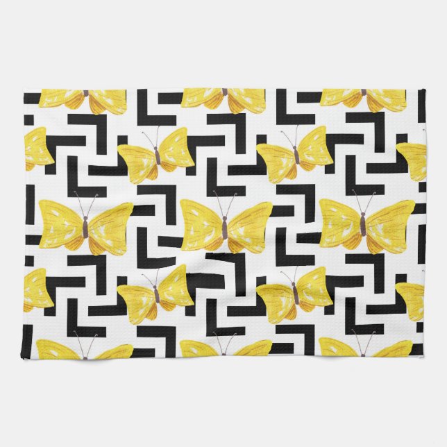 Solar Flower Tea Towel (Horizontal)