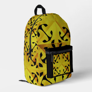 Solar Fragment abstract Geometric  Printed Backpack