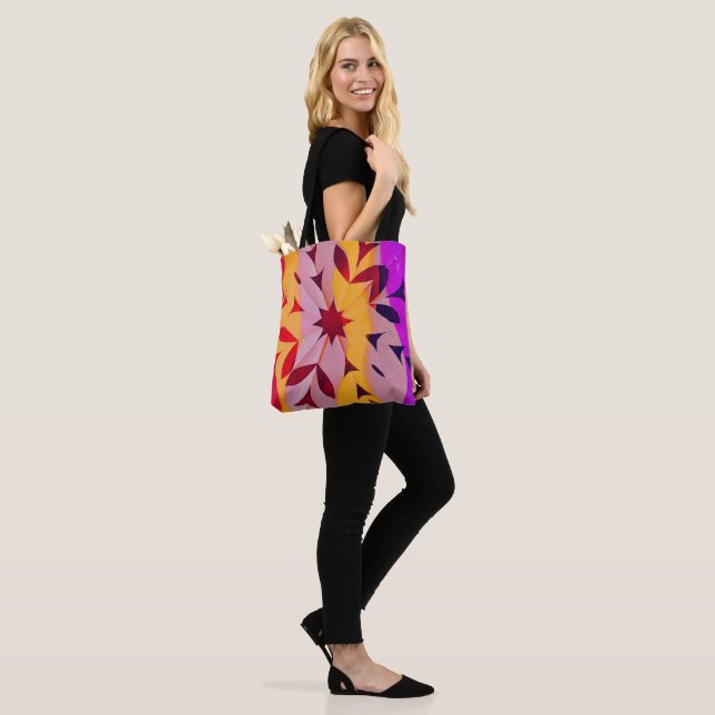 Solar Fragment abstract Geometric  Tote Bag (On Model)