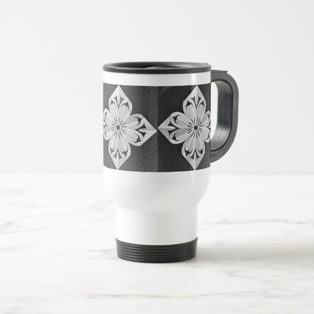 Solar Fragment abstract Geometric  Travel Mug (Front Right)