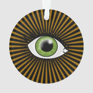 Solar Green Eye Ornament