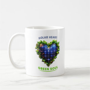Solar Heart Green Soul Solarpunk Mug