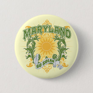 Solar Maryland 6 Cm Round Badge