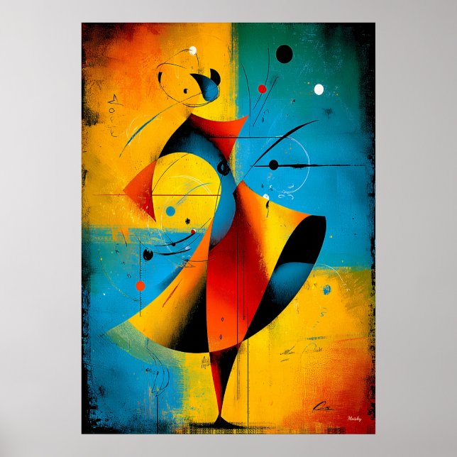 Solar Orbit – Modern Abstract Geometric Wall Art (Front)