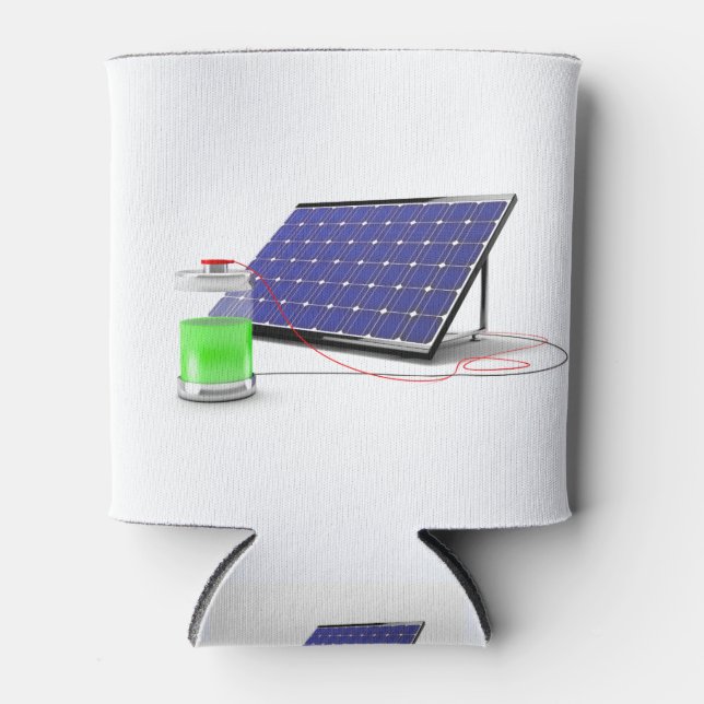 Solar panel and battery can cooler (Front)