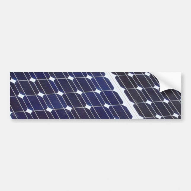 Solar panel bumper sticker (Front)