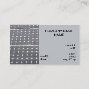 solar panel business card