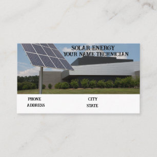 Solar Panel Company Business Card