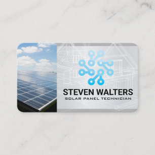 Solar Panel Energy Tech Business Card