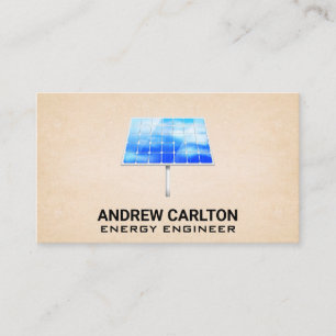 Solar Panel Icon Business Card