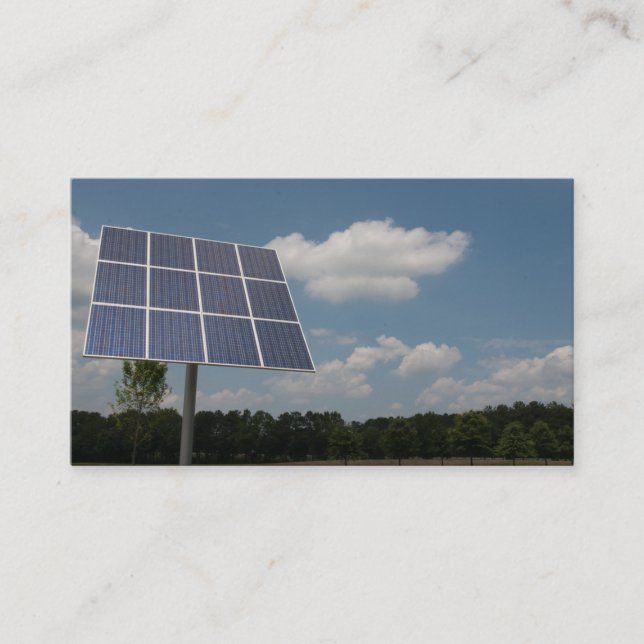 Solar Panel  Install Company Business Card (Front)