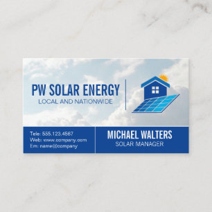 Solar Panel Logo   Sky Business Card