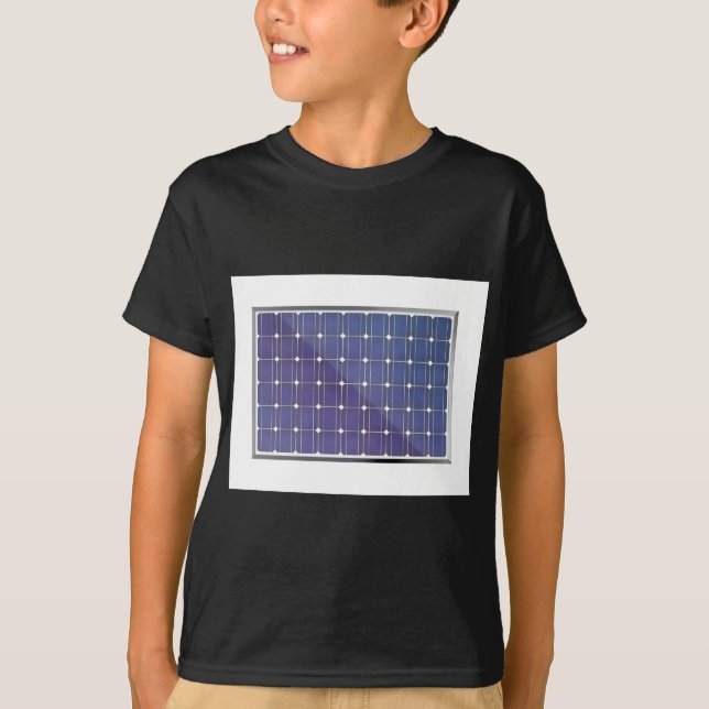 Solar panel on white T-Shirt (Front)
