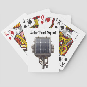 Solar panel playing cards