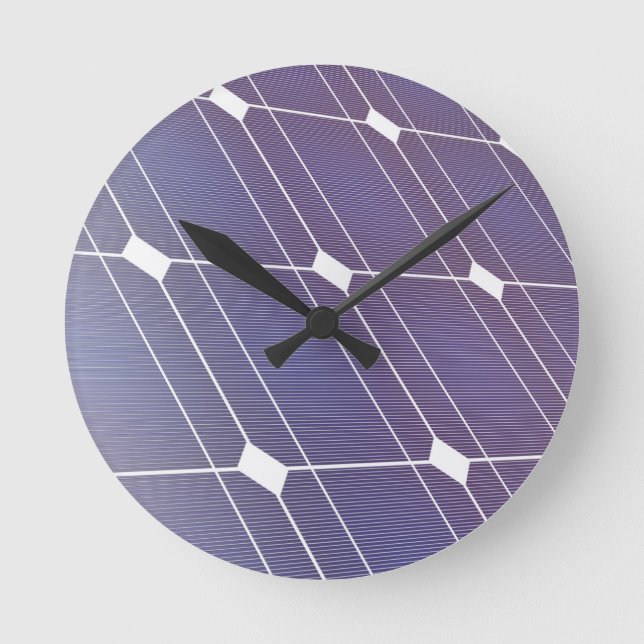 Solar panel round clock (Front)