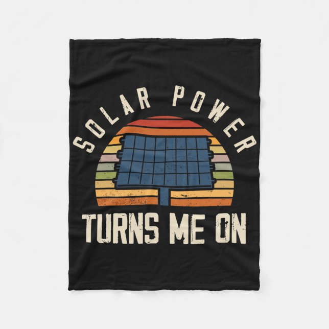 Solar Panel Solar Energy Solar Power  Fleece Blanket (Front)