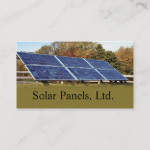 Solar Panels Business Card