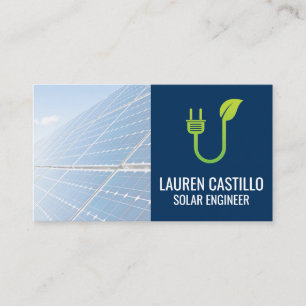 Solar Panels   Clean Energy Logo Business Card