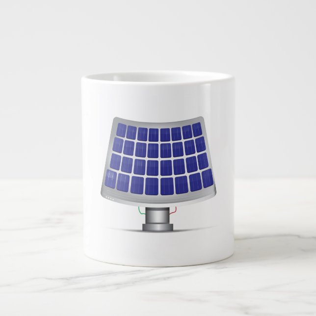 Solar Panels Large Coffee Mug (Front)