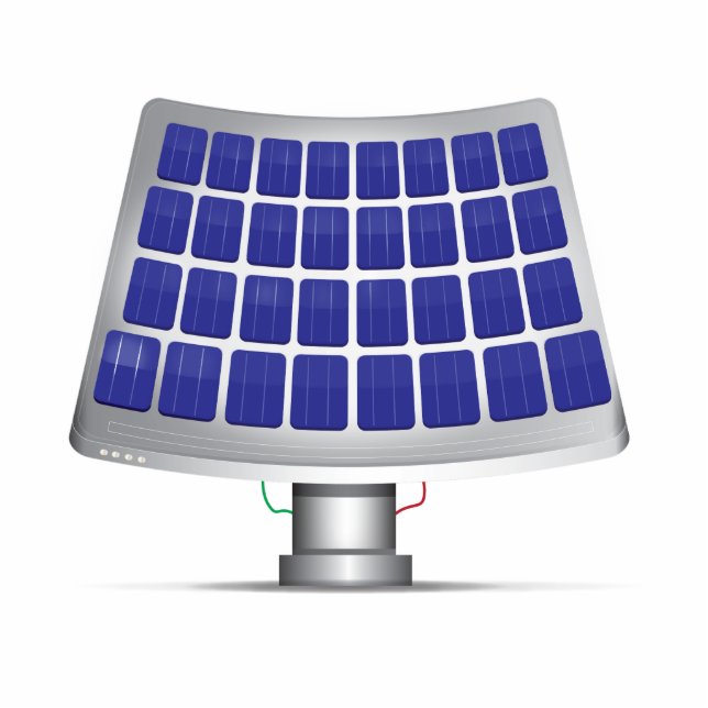 Solar Panels. Photo Sculpture Magnet (Front)