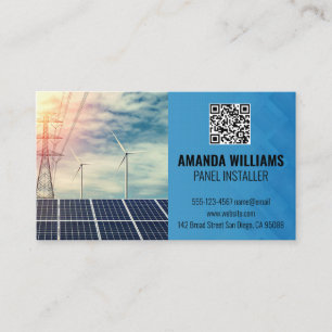 Solar Panels   Tech Logo   Energy Business Card