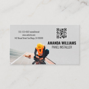 Solar Panels Technician Business Card